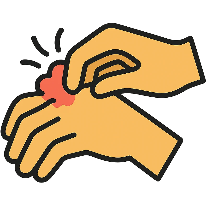 hand scratching emoji