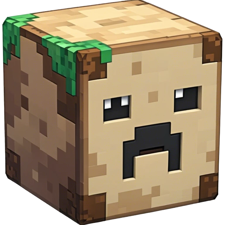 un block de terre minecraft emoji