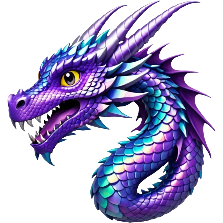 glitter purple dragon emoji