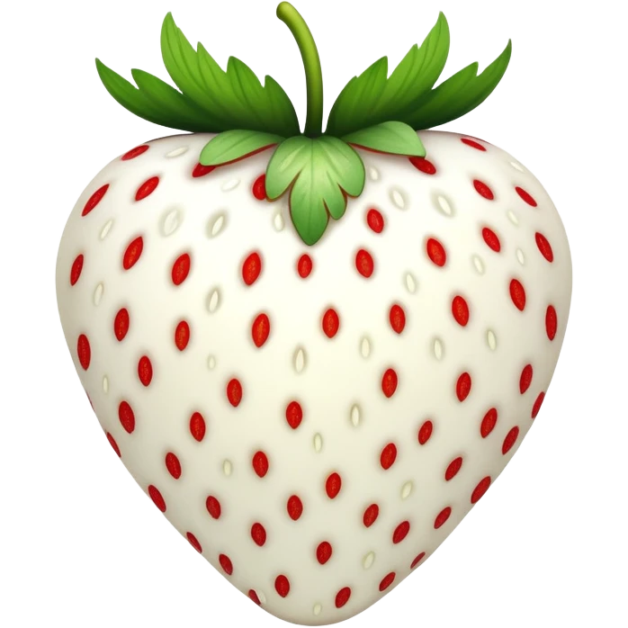 White Strawberry  emoji