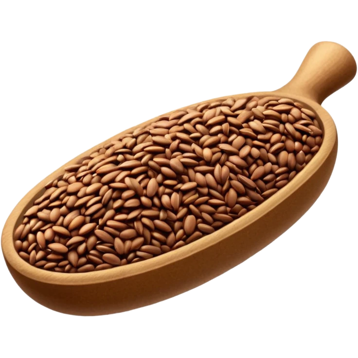 Заново- семена льна горсткой  emoji