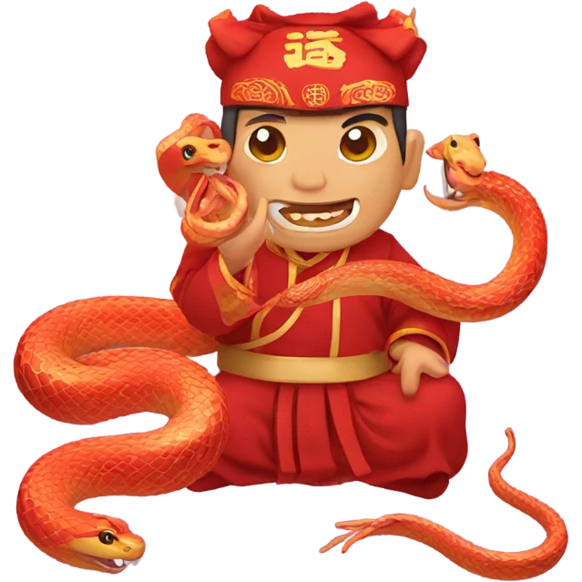  CNY with Snake emoji