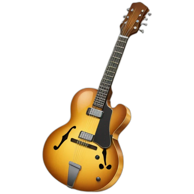 archtop guitar emoji