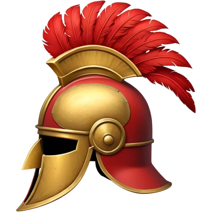 PRAEFECTUS roman helmet with red plumage  emoji