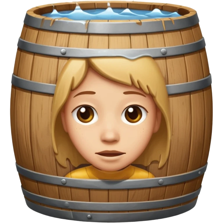 Personagem chaves dentro de seu barril  emoji