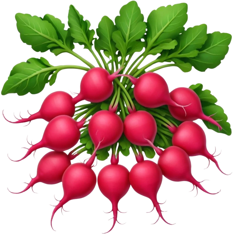 bunch of radish emoji