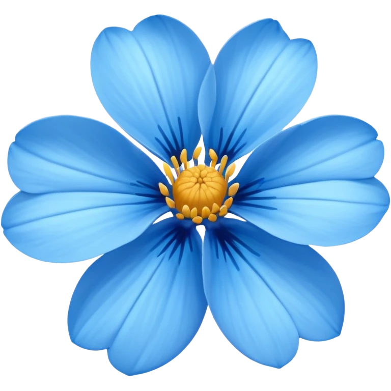 Flor azul emoji