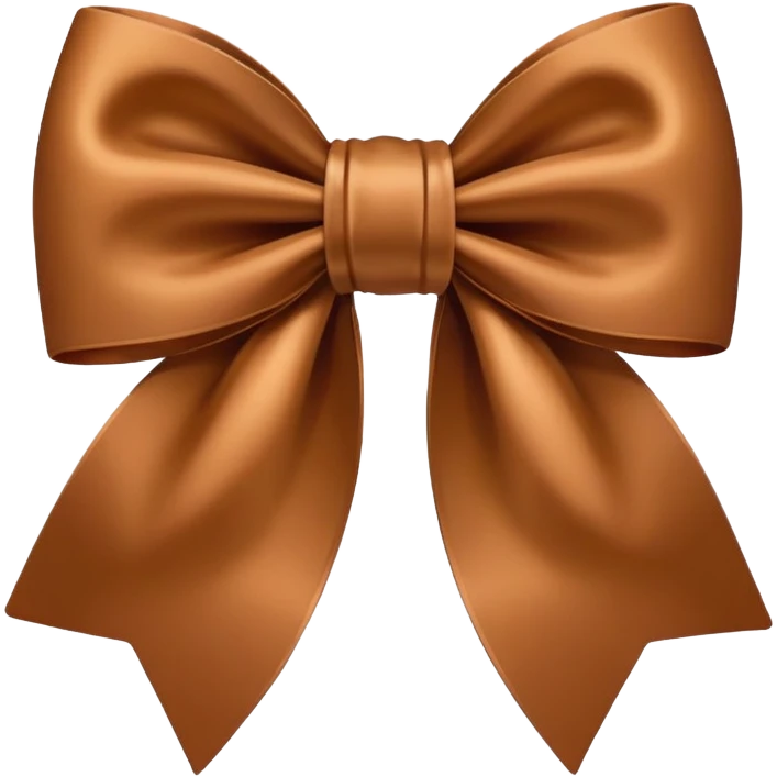 Brown bow emoji