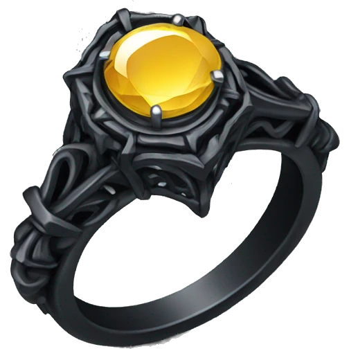 Gothic engagement ring  emoji