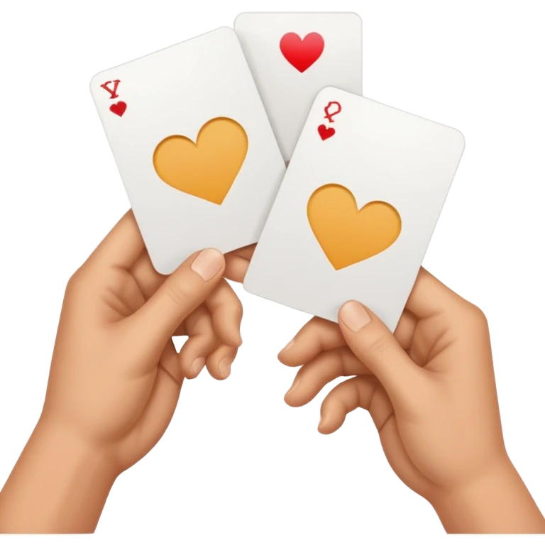 two hands exchanging a card, no text emoji