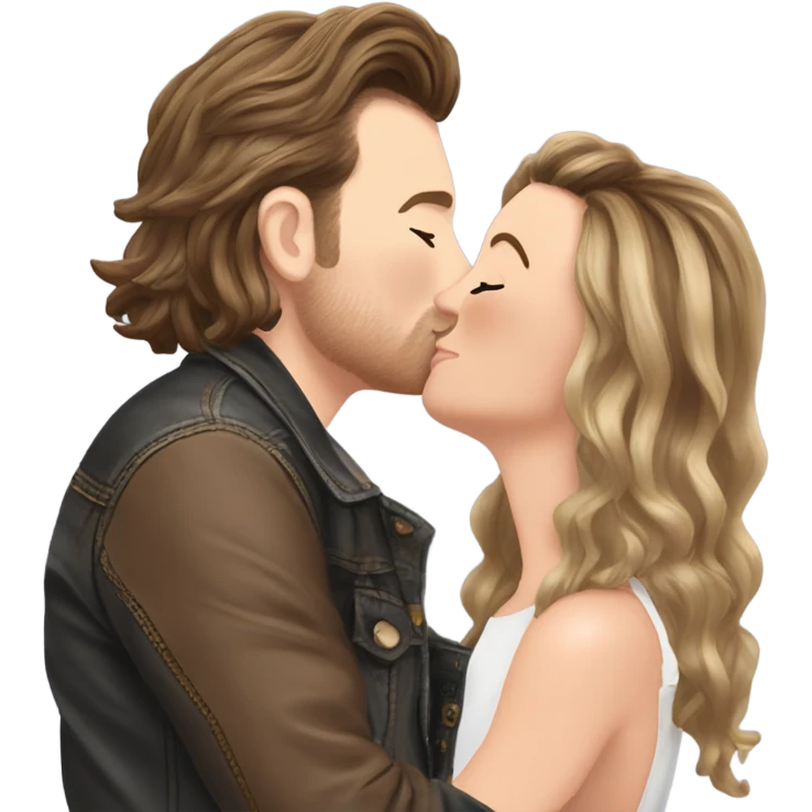becca kissing morgan wallen emoji