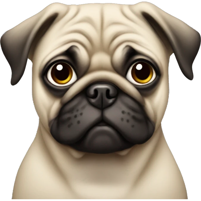 Girl pug  emoji