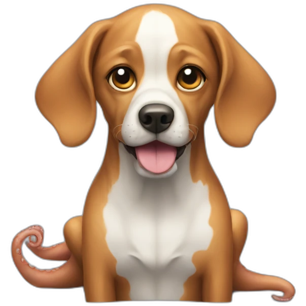 octopus a dog emoji