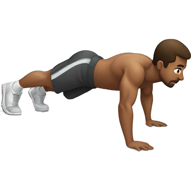 a guy do push up emoji