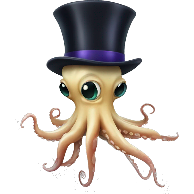 squid with tophat emoji