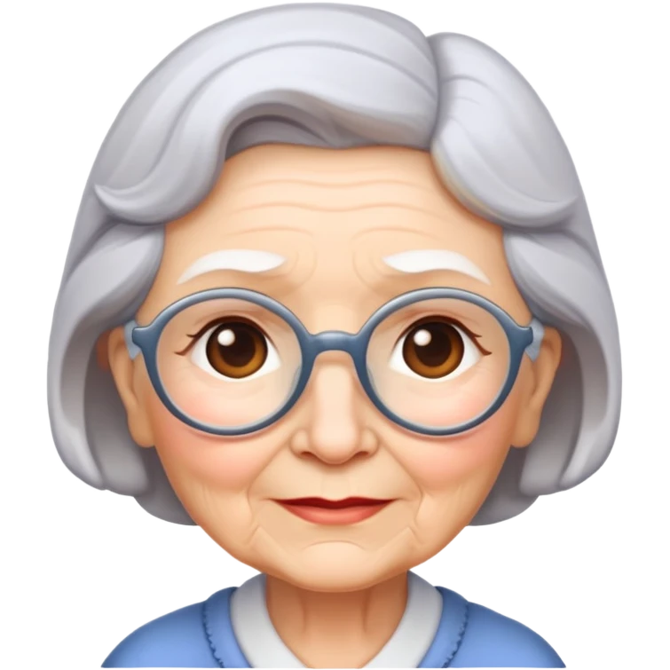 Cute grandma  emoji