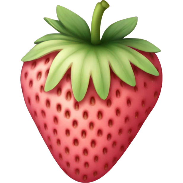 Light pink strawberry emoji