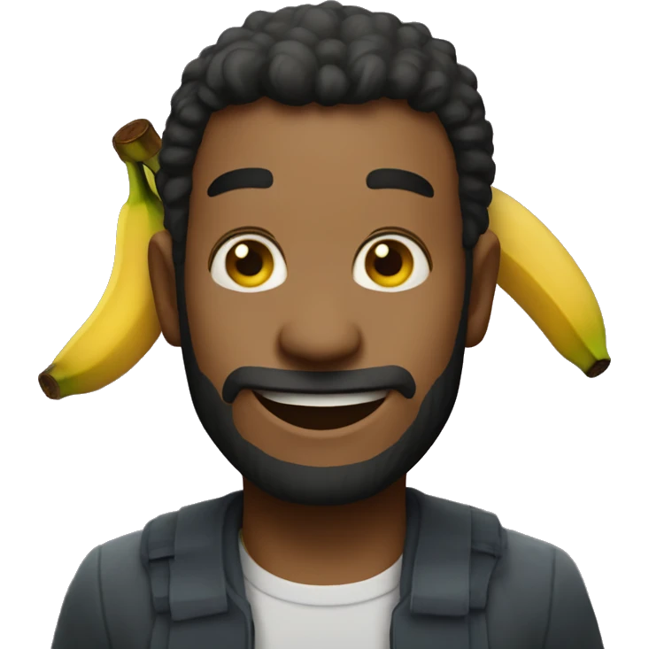 Chango con banana  emoji