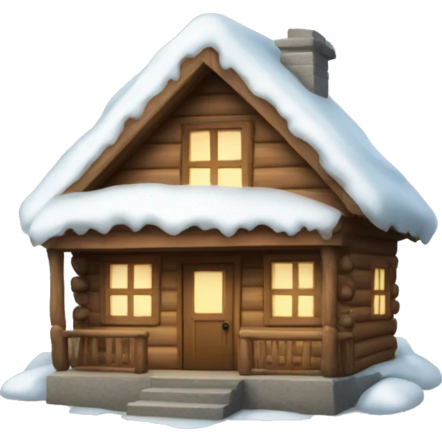 cozy winter cabin emoji