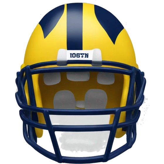 Michigan football helmet emoji