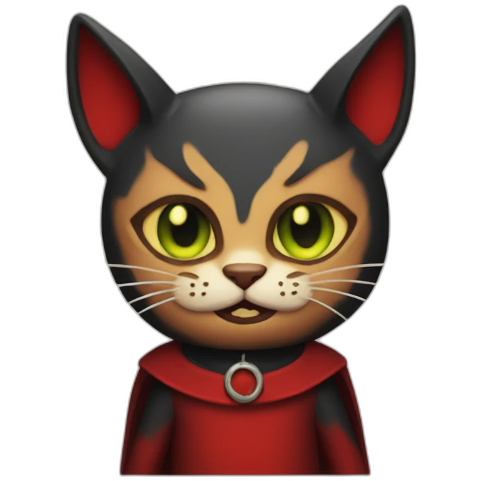 Cat devil emoji