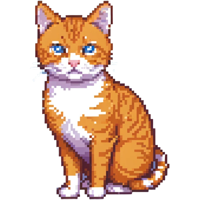orange cat with stripes emoji