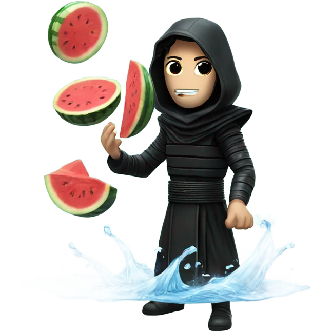 Kylo ren juggling water melons emoji