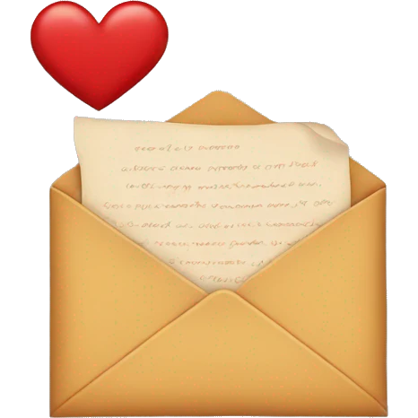Love letter emoji