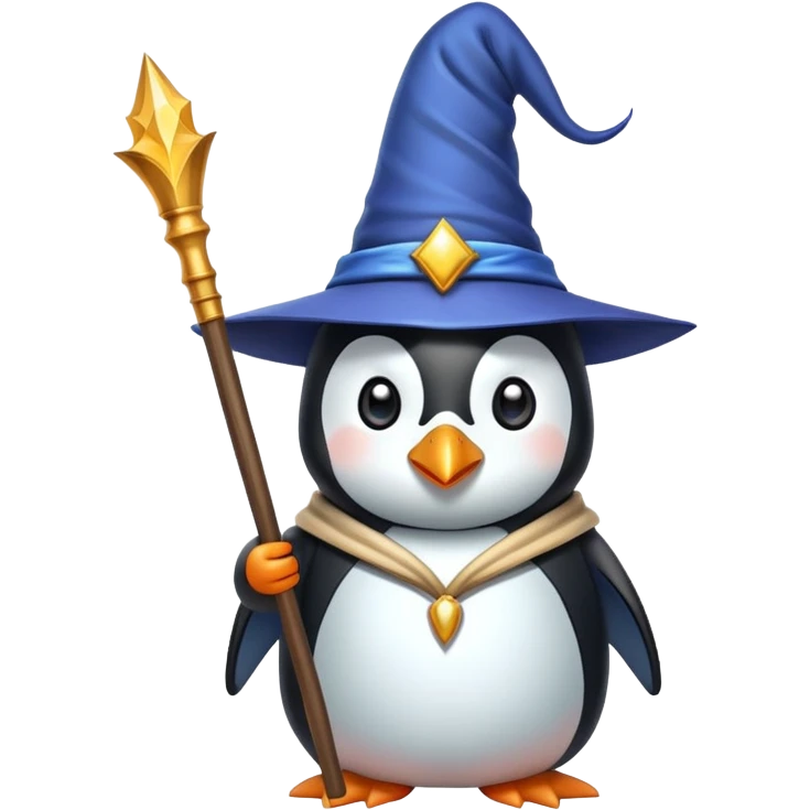 Penguin Wizard emoji