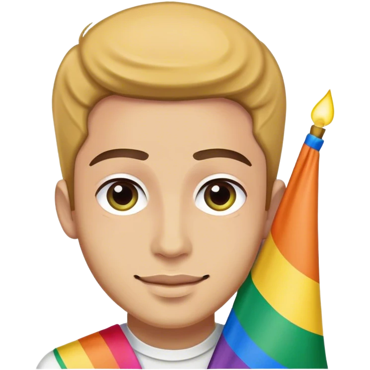 judío con bandera lgbt emoji