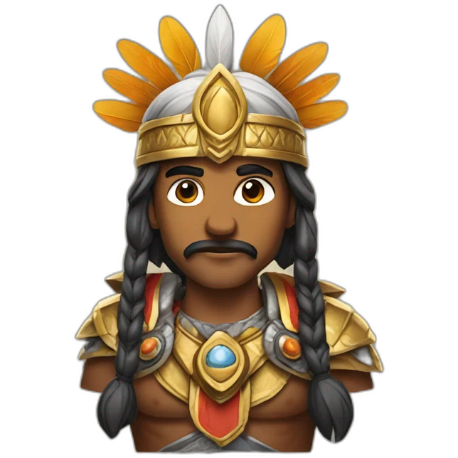 indian warrior king emoji
