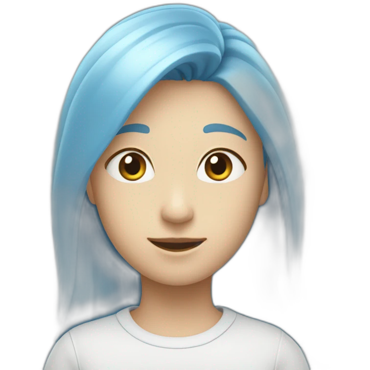 Coeur bleu clair emoji