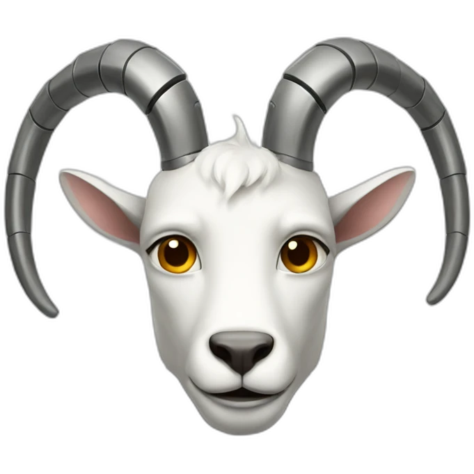 robot with goat horns emoji