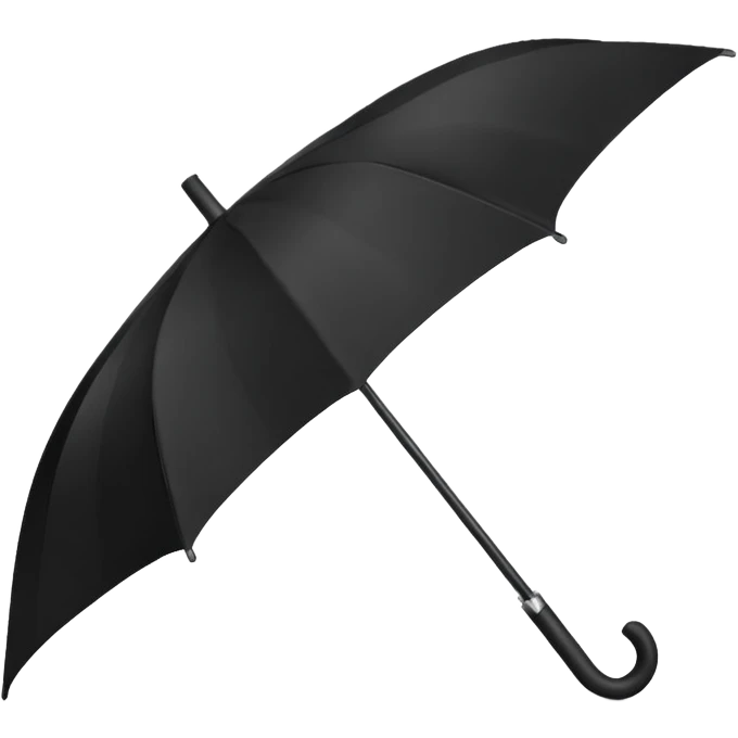 black open umbrella emoji