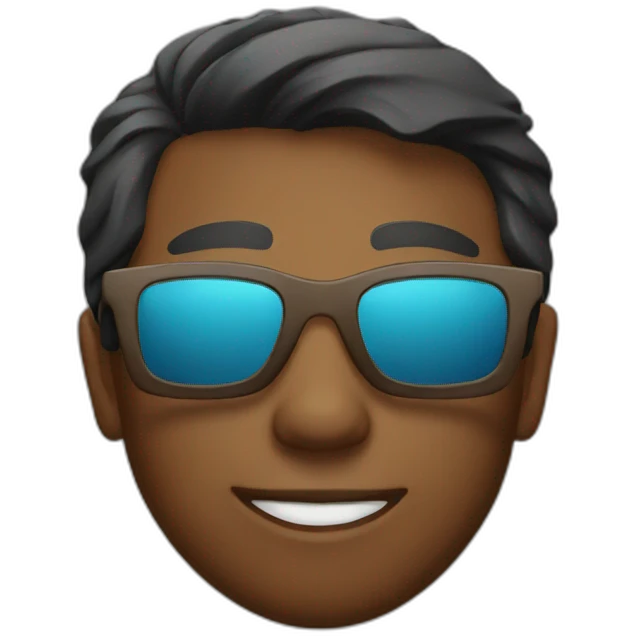 with sunglasses emoji