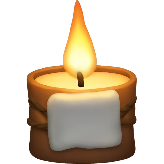 cozy candle  emoji