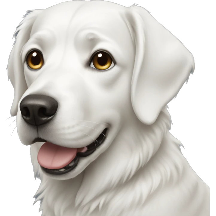 White dog  emoji