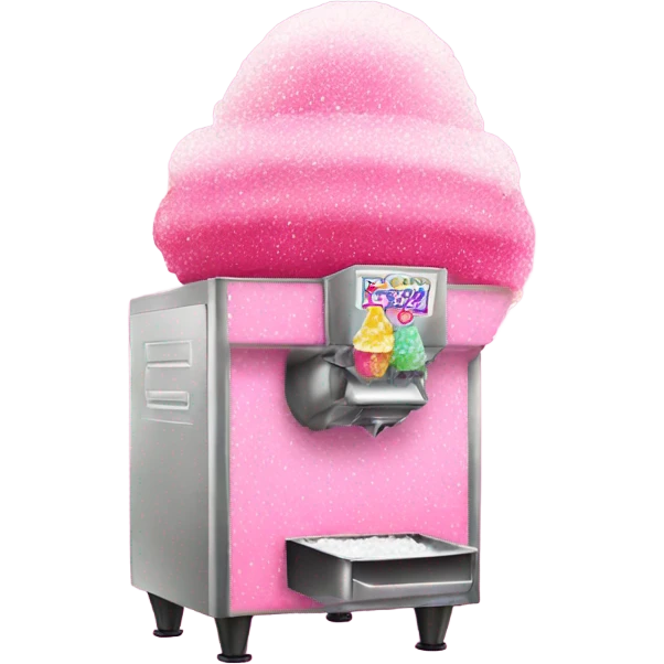 Pink snowcone machine with glitter  emoji