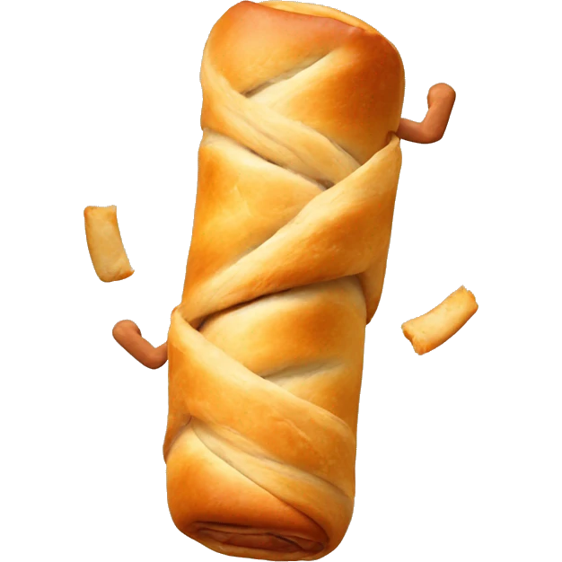 Sausage rolls doing cartwheels  emoji