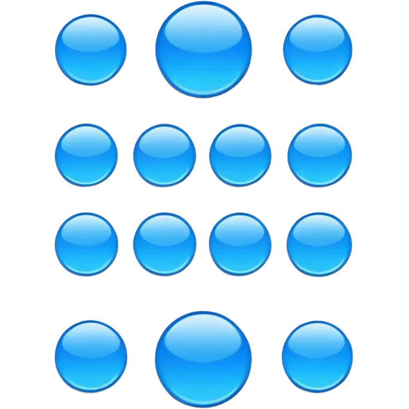 Blue Round Vector Sticker Post-it Set Stock Vector emoji