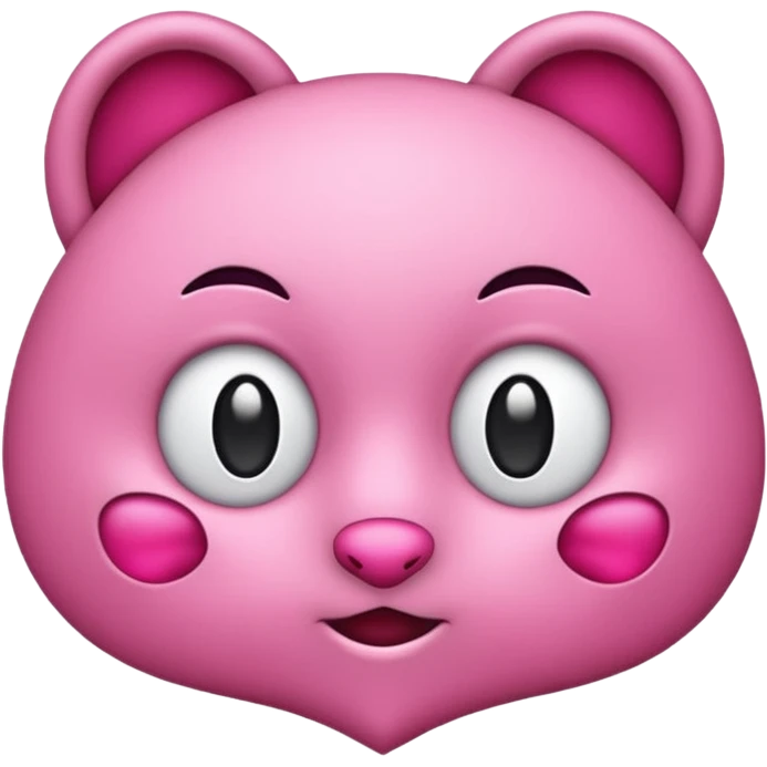 Coração emoji de coração metade rosa escuro e metade branco emoji
