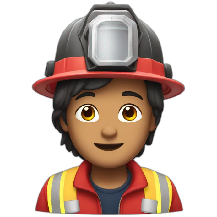 rana morada como un bombero emoji