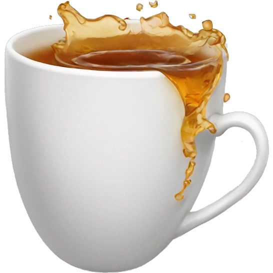 tea cup spilling emoji