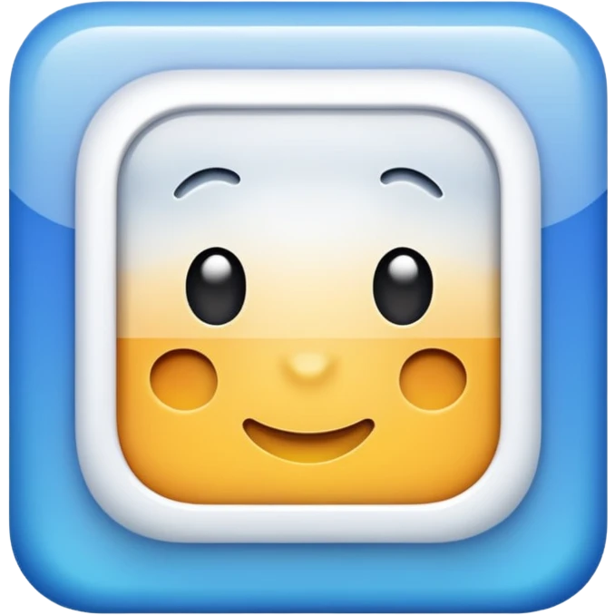 Square with 4 blurred lines in it  emoji