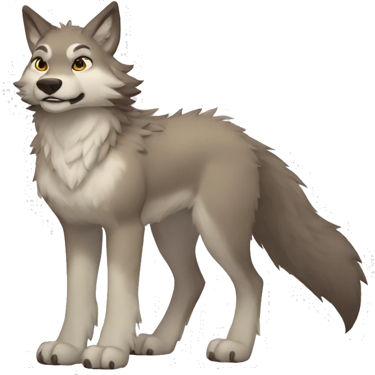 Anthro Fionbri-Falvie-wolf (full body) emoji