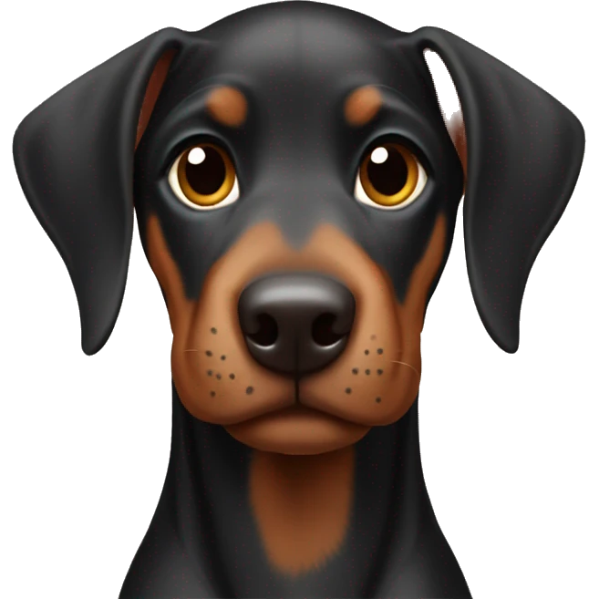 Doberman puppy emoji