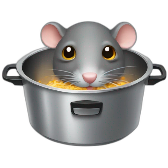 Rat in a deep fryer emoji