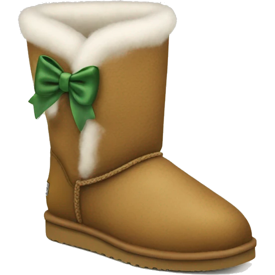 Uggs with bow emoji