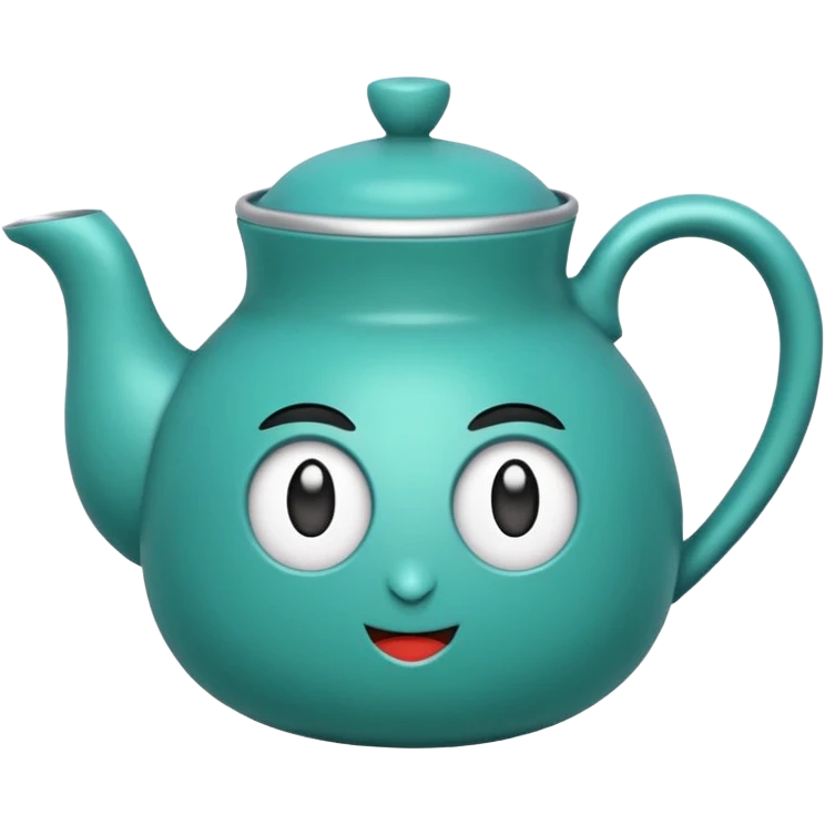 mavi yeşil ve turkuaz renk karışımlı bir kupa emoji