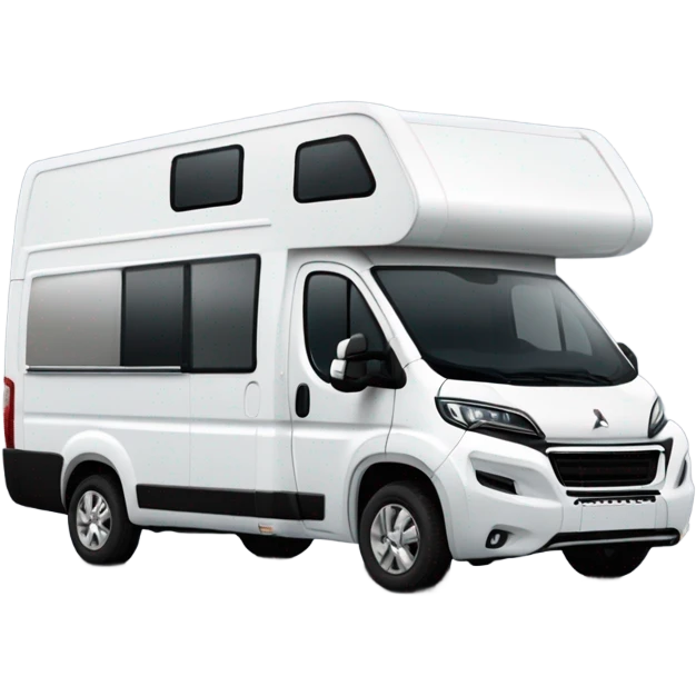 Peugeot boxer als Van mit Zwei Fenster seitlich und einer Dachterasse emoji
